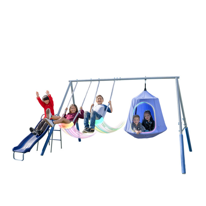 Sportspower Shooting Star Metal Swing Set with Lifetime Warranty on 5